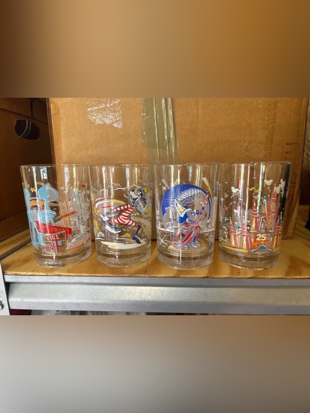 Disney 25th Anniversary glass set